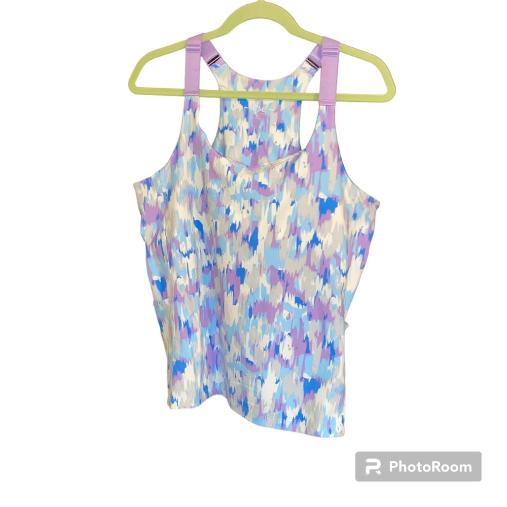 LuLaRoe Rise Collection -Size 1XL- Dynamic, Racer-back tank with built-in bra